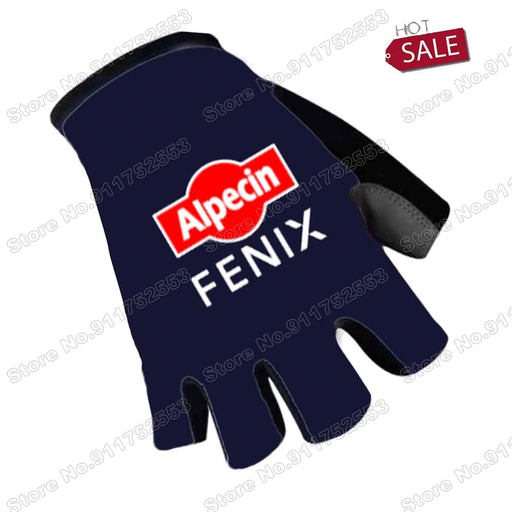 Alpecin Fenix 2022 squadra Ciclismo bicicletta guanti bicicletta metà dito guanto uno coppia dimensione M-XL Gant Cyclisme: 1 / M