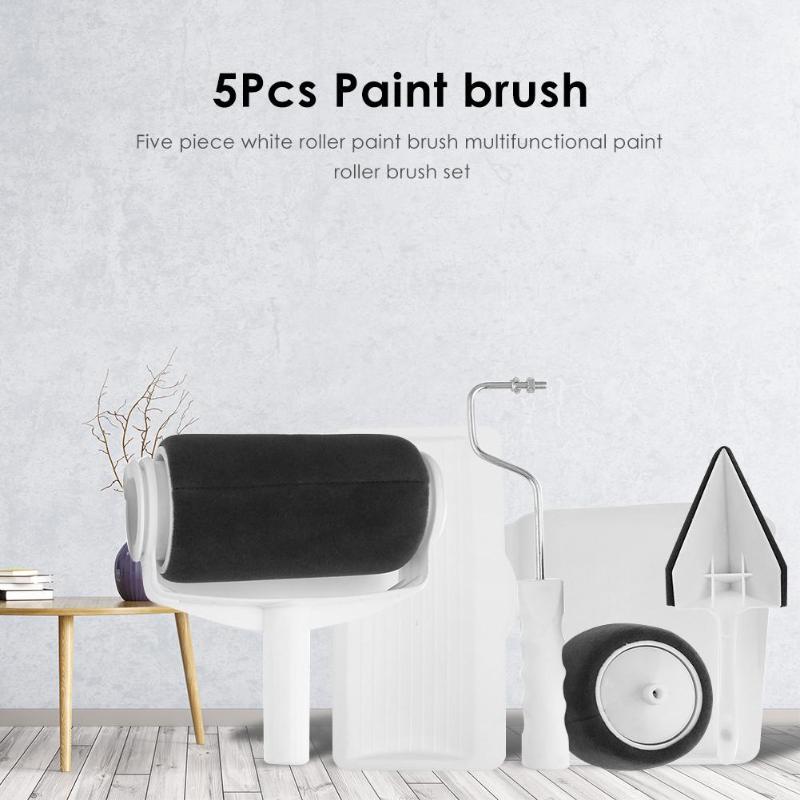 5pcs/set Multi-functional Paint Runner Roller Tool Wall Painting Brushes Room Wall Paint Runner Set Home Repack Tools