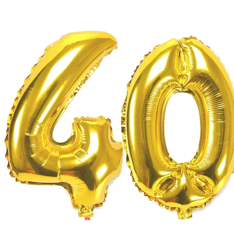 32 inch nummer figuur folie ballonnen 10 20 30 40 50 60 70 80 90 jaar volwassen oude verjaardagsfeestje jubileum decoratie luchtballon: Mintgroen