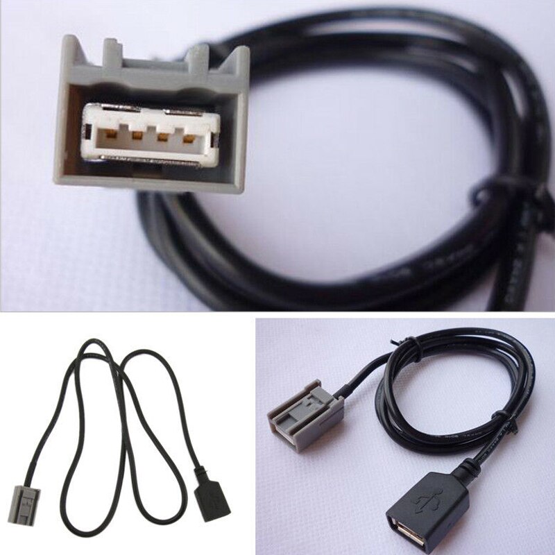 Auto Aux USB Kabel Adapter Weibliche Hafen Erweiterung Draht Für Honda bürgerlich Jazz CR-V Übereinstimmung Stereo MP3 Schnittstelle Auto Zubehör