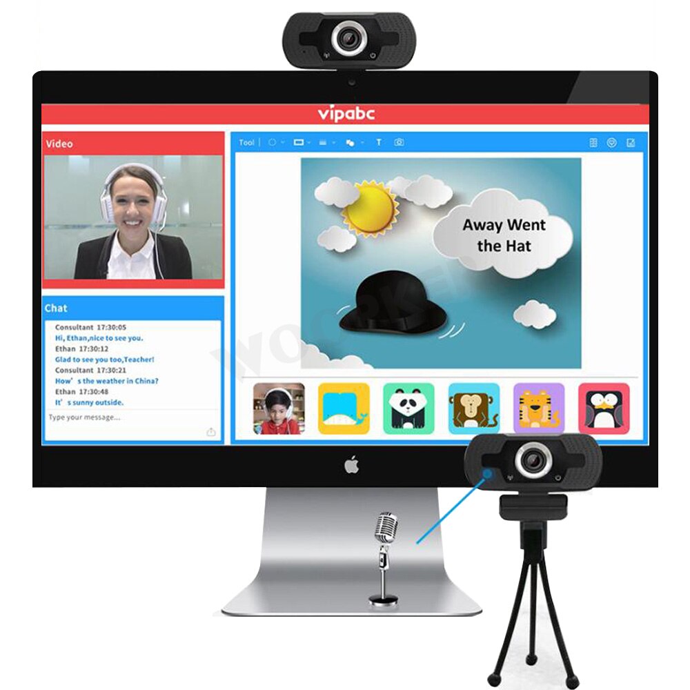 HD Webcam 1080P USB Camera Video Recording Web Camera With Microphone For PC Computer Laptop