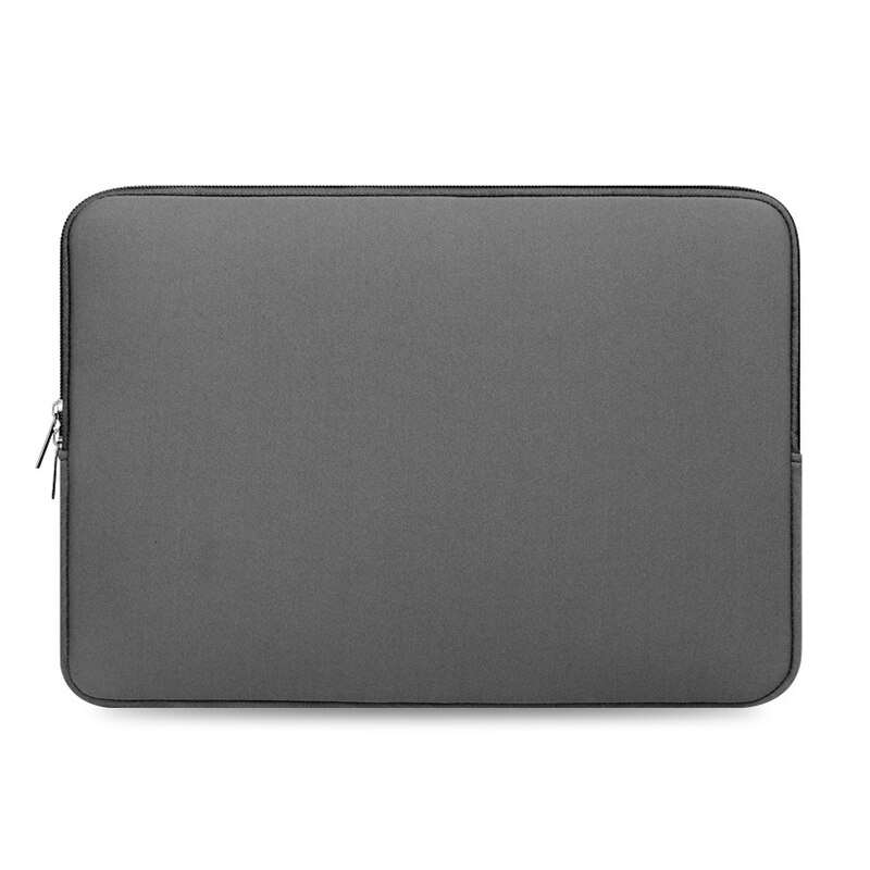 15 Inch Pro Laptop Bag Case Vrouwen Tas Mannen Computer Notebook Cover Laptop Aktetas Casual Canvas Schoudertas Case Voor hp/Dell: Grijs