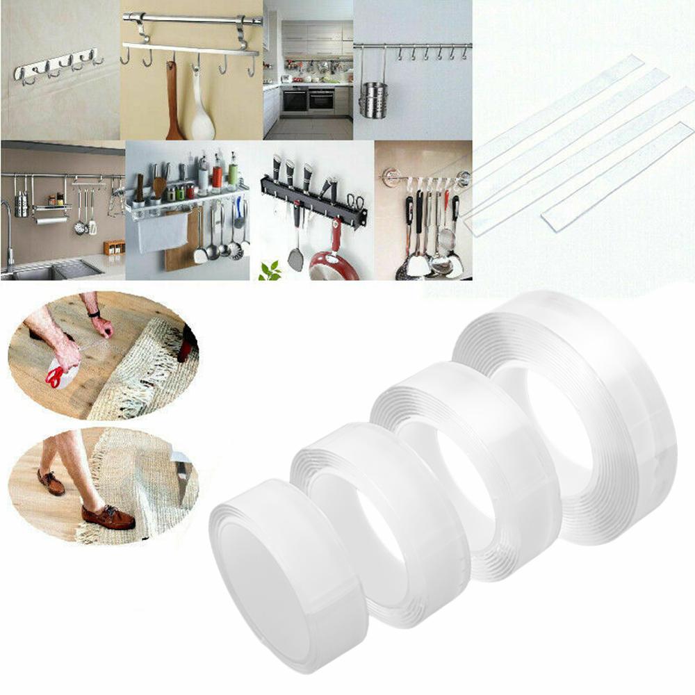 Herbruikbare Dubbele Kleefband Nano Tape Wasbare Traceless Verwijderbare Sticker Onzichtbare Gel Tape 1/2/3/5M