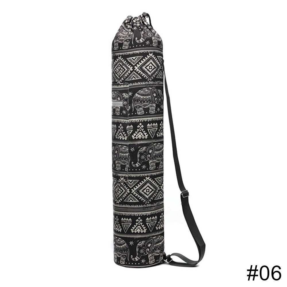 Yogamattentasche mit toploader, innentasche, floralem print, verstellbarem schultergurt und reflektierenden details: 06