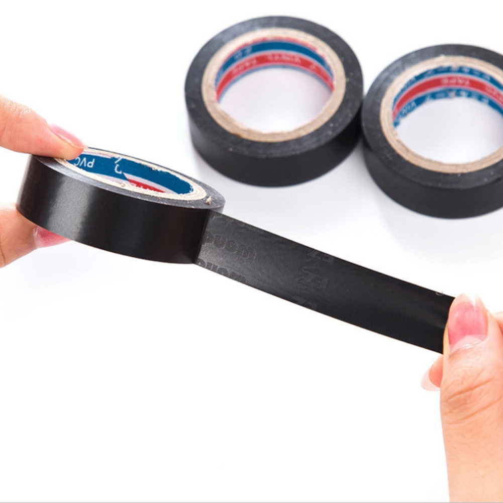 6m PVC Waterproof Self- Adhesive Electric Tape Electrician Wire Insulation Flame Retardant Plastic Tape Electrical High Voltage