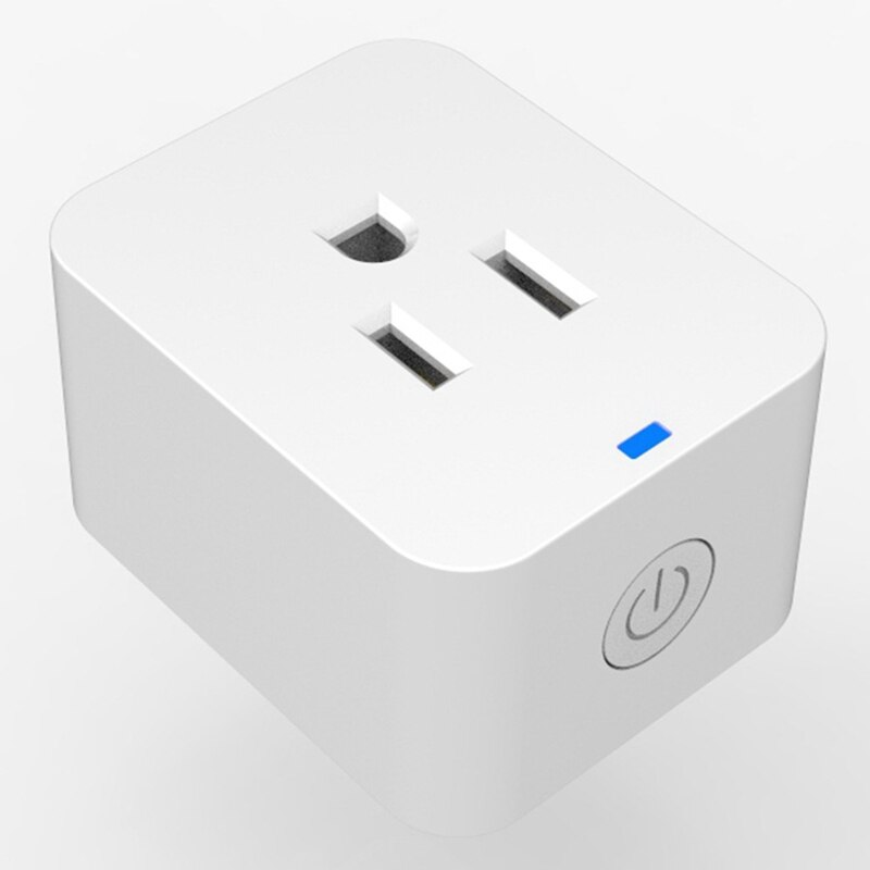 Wifi Smart Plug,Voice-Controlled Remote Control Electrical Protection Energy Saving Timing for Alexa Google,US Plug