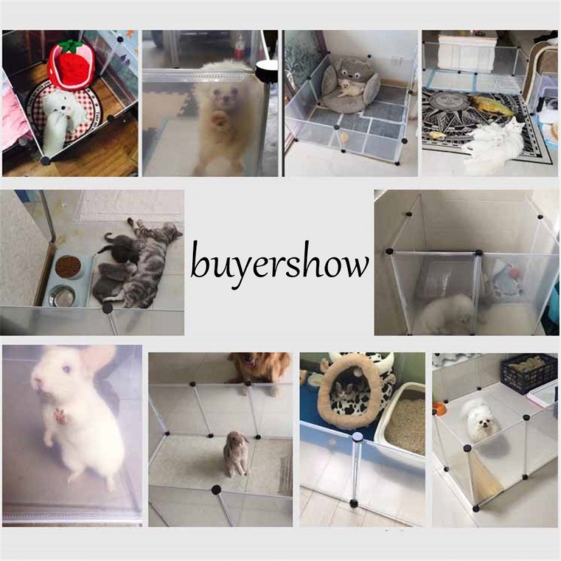 Guinea Pig Playpen, Indoor Rabbit Run Hutch Cage, Large Exercise Enclosure, DIY Plastic Modular Fence for Hamster Pet Supplies