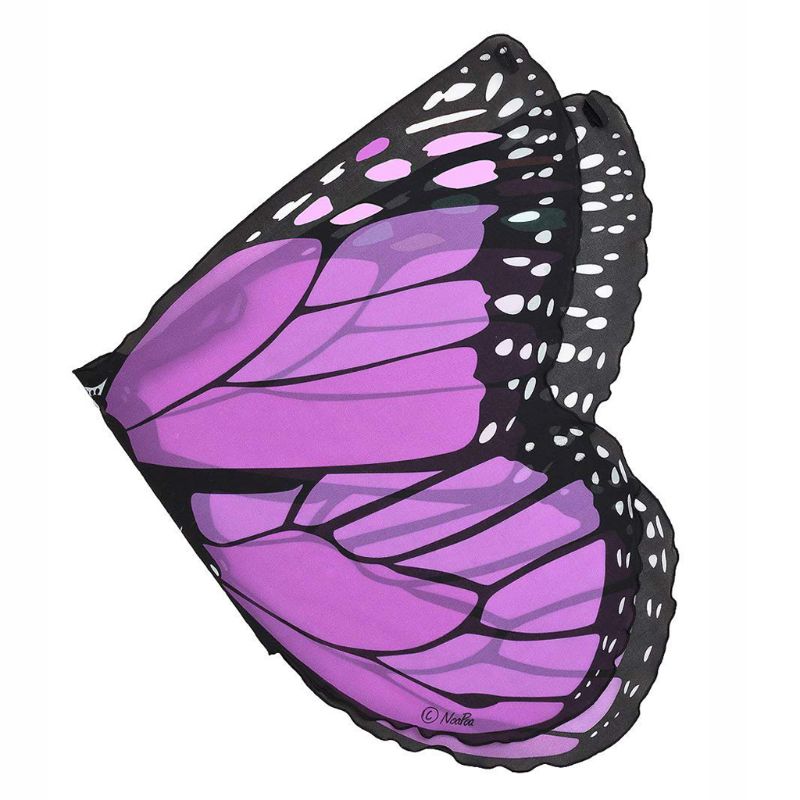 Eventyr prinsesse cosplay kostyme sommerfuglvinger sjal kappe stjal barn gutter jenter skjerf wrap tilbehør: 2