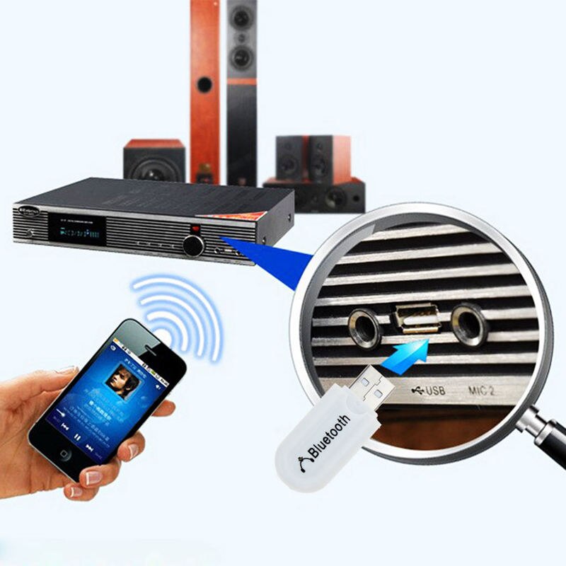 Interfejs 3.5Mm o Jacek podwójne wyjście USB A2Dp samochodowy odbiornik Bluetooth bezprzewodowy o adapter robić odbiornika z kablem o.