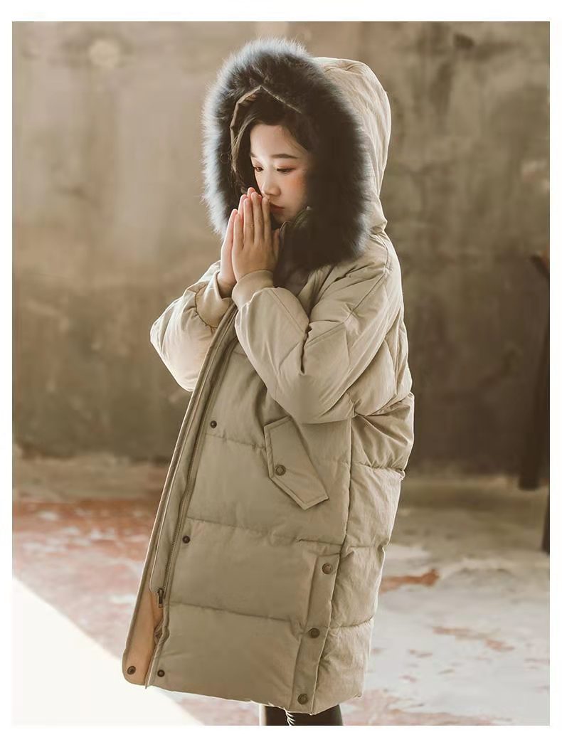 Cappotto invernale 2022 nuova giacca imbottita in cotone sciolto giacca da bambina imbottita in cotone imbottito medio e lungo per ragazze