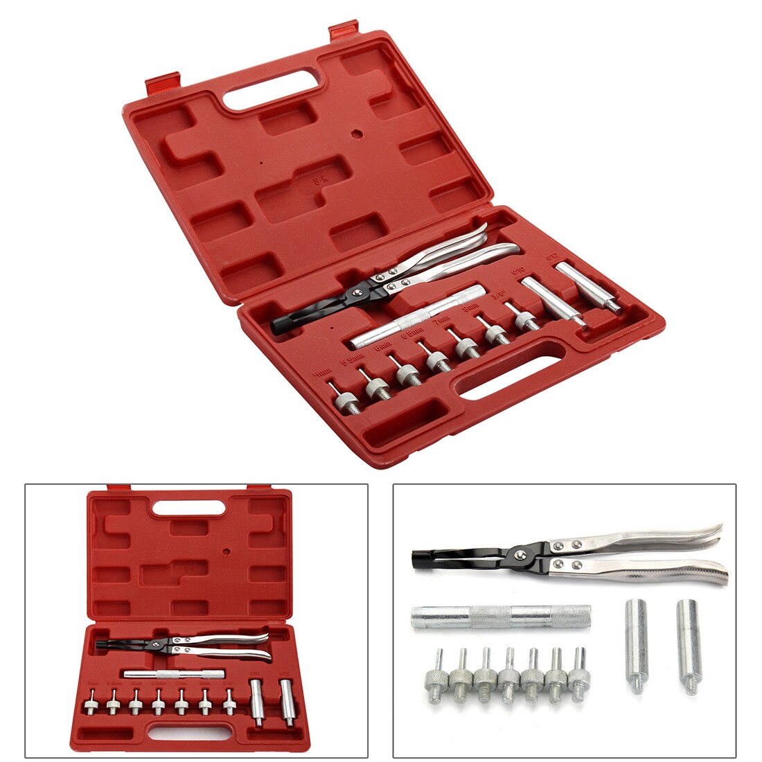Valve Stem Seal Removal & Installer Kit Set Tool Remover Pliers & Seal Adapters