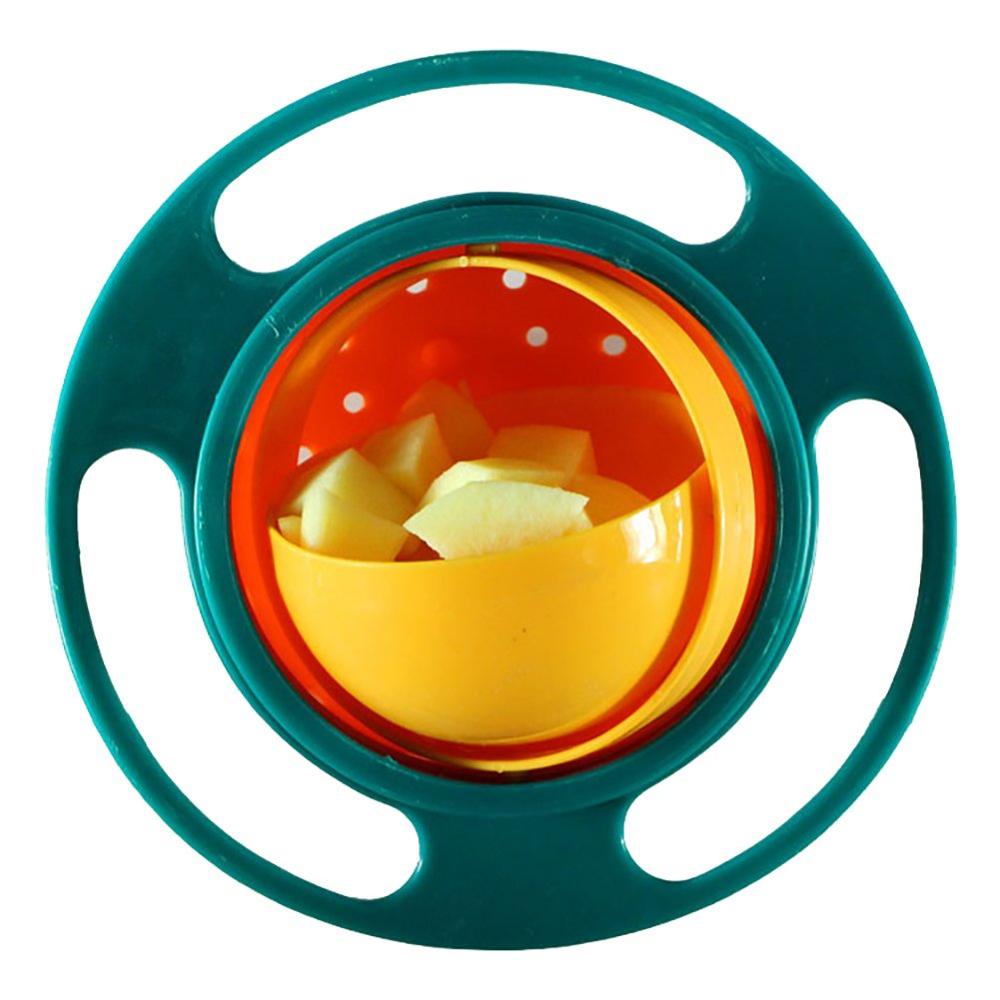 Magic Baby Gyro Bowl Universal 360 Rotate Spill-Proof Bowl Training Tableware Toddler Dishes Practice Feeding Bowl Without Mess