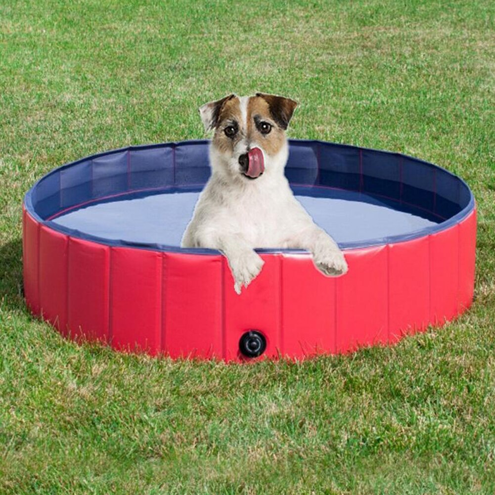 Foldable PVC Dog Pet Swimming Pool Portable Pet Bath Tub Outdoor Pools For Collapsible Bathing Pool For Dogs Cats Kids