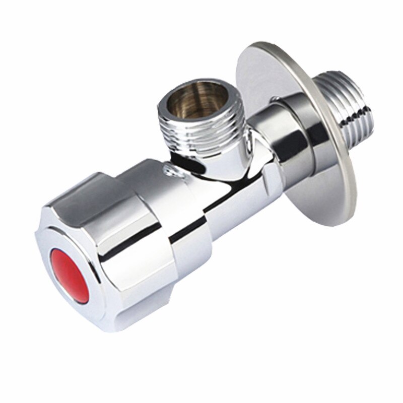 chrome Copper 1/2" toilet filling valve metal Bathroom Kitchen faucet valve cold and water letin angle valve