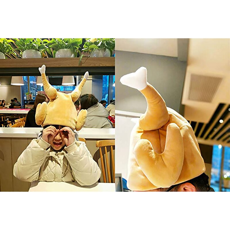 Party Hat Electric Dancing Turkey Hat Plush Adults Hat Thanksgiving Day Entertaining Xmas Party Quirky Costume Caps Toys