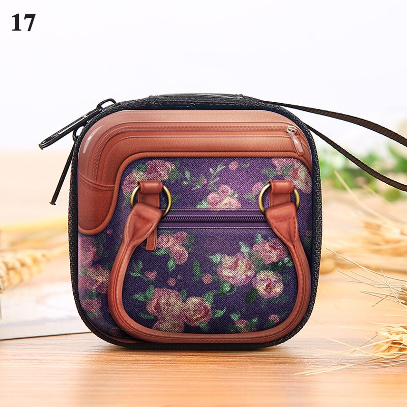 Retro Record Tape Pattern Tinplate Coin Purse Key Case Headphone Bag Coin Purse Storage Box Earphone Pocket Arrivals: 17