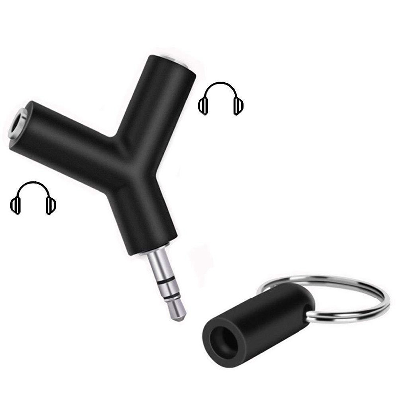3.5MM Y Dual Jack Aux Earphone Adapter Male To Female Headphone Splitter Cable Adapters Convenient Audio Line 1 to 2 AUX Cable