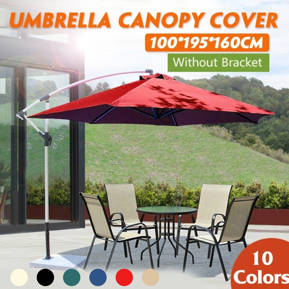 Outdoor Umbrella Cover Waterproof UV Protection Oxford Cloth Garden Patio Umbrella Cover Shield Cantilever Parasol Rain Cover