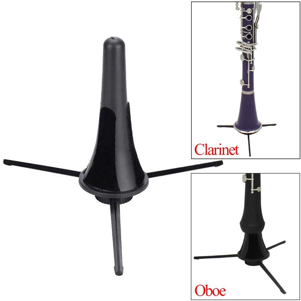 Trípode plegable para clarinete, soporte portátil para instrumento de viento, accesorios y piezas de soporte para saxofón: Default Title