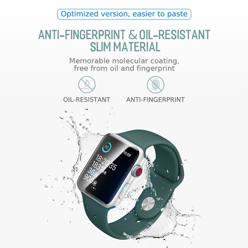 Alpq soft hydrogel full screen protector film til apple watch 38mm 42mm 40mm 44mm screen protector til iwatch series 5 4 3 2 1
