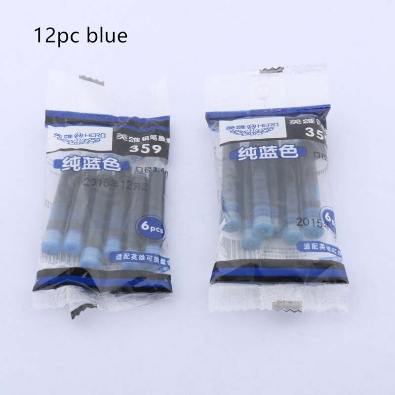 1Pc Hero 359 Klassieke Vulpen Originele Authentieke Plastic Kleur Transparant Ef Briefpapier Kantoor Schoolbenodigdheden Schrijven: Bruin