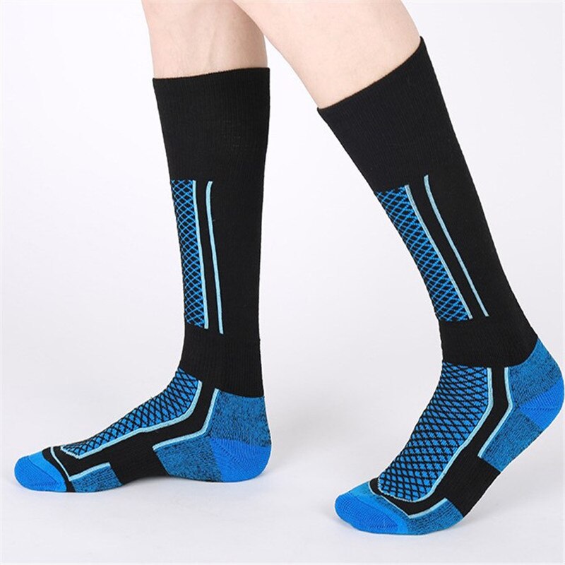 1 Paar Skiën Sokken Winter Outdoor Running Fietsen Hoge Elastische Sok Dikker Thermische Vissen Sport Accessoire Mannen Vrouwen: 3