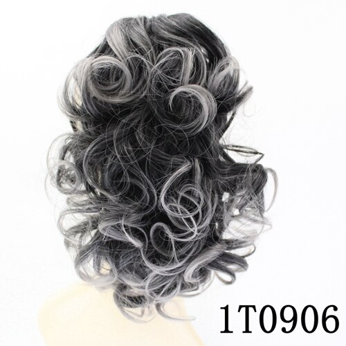 JOY&BEAUTY 12inch Curly High Temperature Fiber Synthetic Hair Pony Tail Hairpiece Clip In Hair Extensions Claw Ponytail 6 color