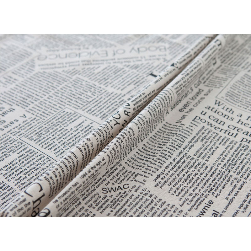 Retro aviser mønster dekorativ bordklud bomuld linned duge spisebord dækning til køkken hjem