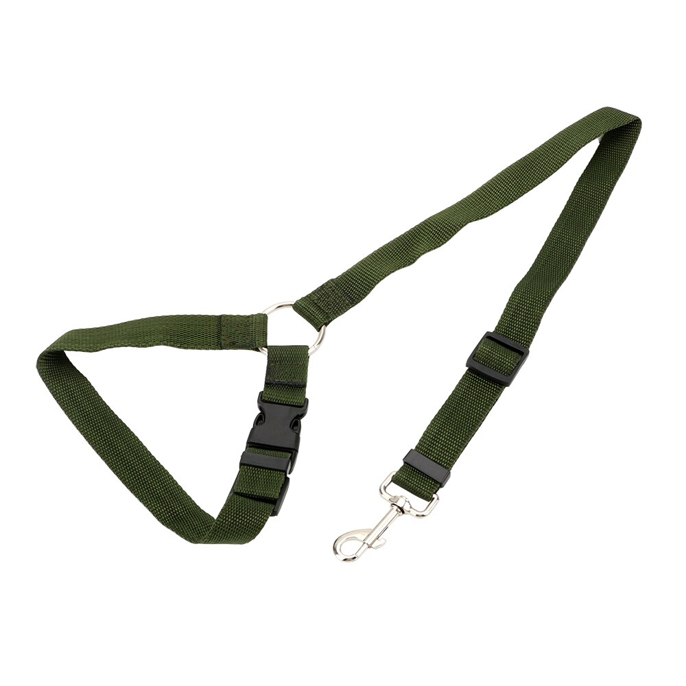 Nylon Hond Levert Verstelbare Auto Gordel Harness Pet Hond Kat Autogordel Huisdier Gordel Veiligheid Leads clip: Groen