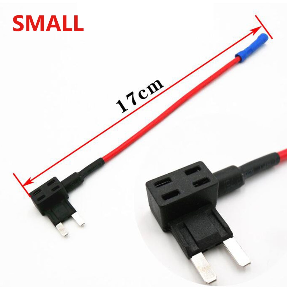 Portafusibles de cuchilla para coche, aparato eléctrico de circuito a adicional, fusibles cerdito, macho (MINI/pequeño/mediano), 1 ud.