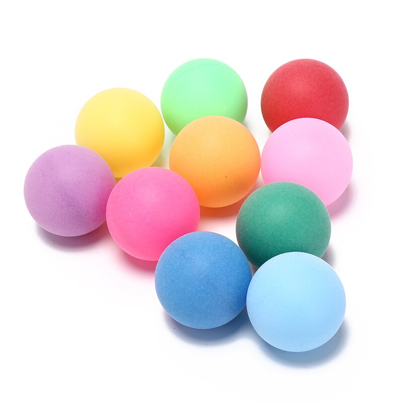 Pelotas de Ping Pong 100 unids/pack entretenimiento pelotas de tenis de mesa de color 40mm colores mezclados para el juego y publicidad