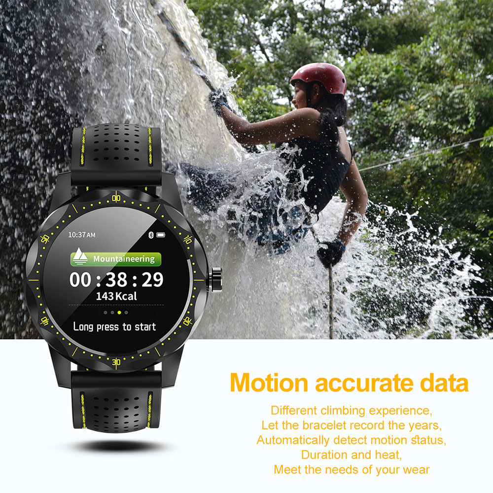 Homme Sport FitnessTracker Bluetooth Smartwatch hommes rappel d'appel numérique montre pour IOS Android 1.3 pouces écran Relogio Inteligente