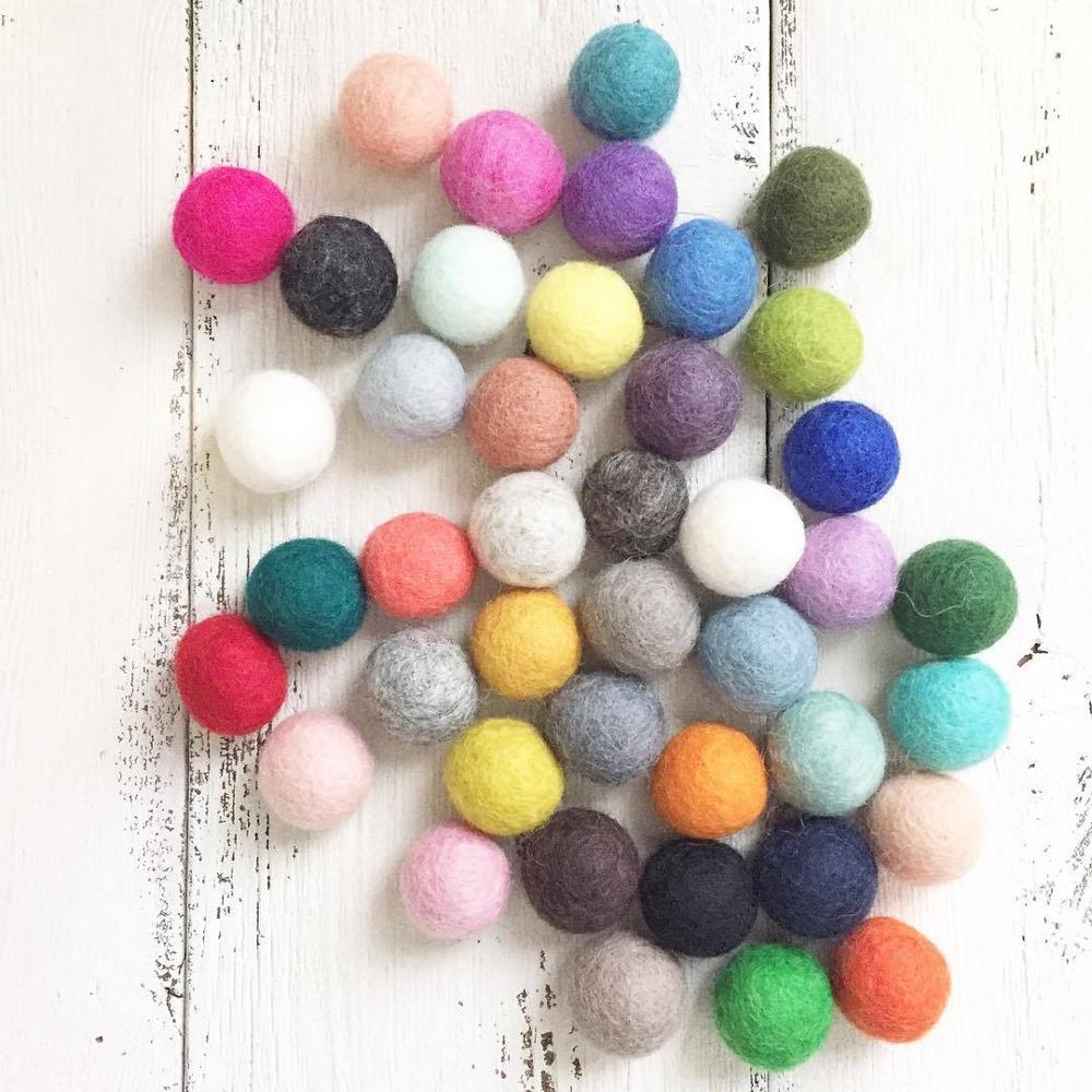 3m wollen bollen handgemaakte slaapkamerdecoratie muurdecoratie huisdecoratie ornament hangende babykamer pompom slinger decoratie kinderkamer kinderen