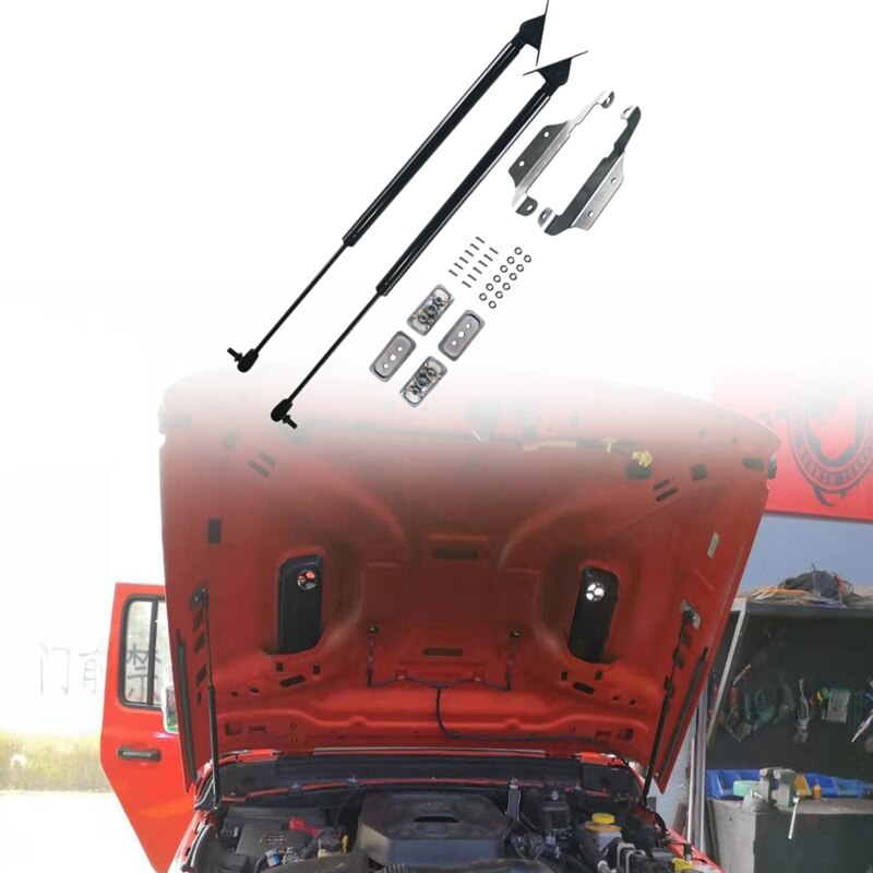 Front Engine Hood Cover Hydraulic Strut Shock for Jeep Wrangler JL