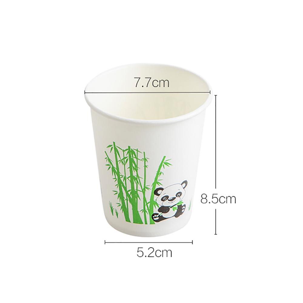 100Pcs Milieuvriendelijke Wegwerp Cup Bamboevezel Papier Cups Sanitaire Koffie Thee Cup Anti Brandwonden Dixie Cup Voor Thee Soja melk