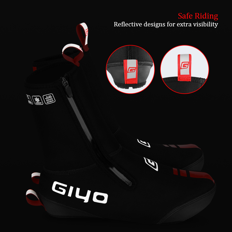 Fahrrad-Überschuhe, MTB-Schuhe, Stiefelüberzüge, Winter, warm, Thermo-Neopren-Überschuhe, wasserdichte Fahrrad-Überschuhe unter 0 ° Temp