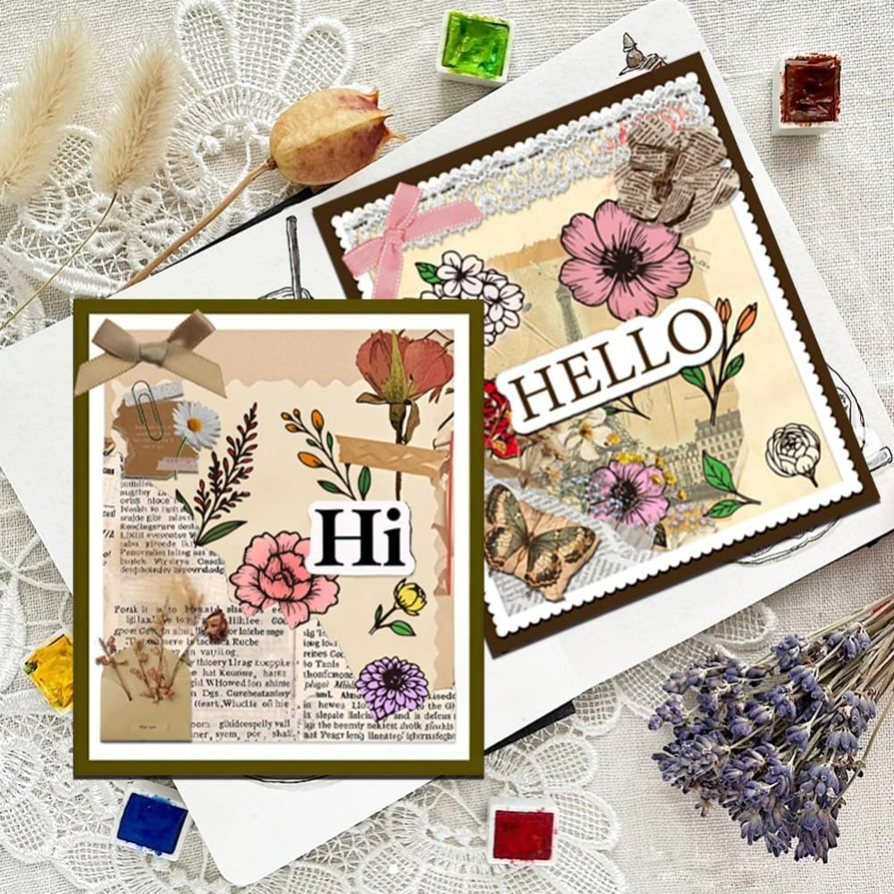 1 ark blommor genomskinlig stämpel blommor löv genomskinliga stämplar genomskinliga stämplar sigill för gör-det-själv scrapbooking korttillverkning