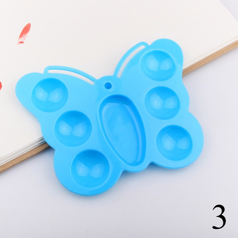 Cartoon Animal Plastic Palette Colorful Multi-function Oil Painting Palette Children Watercolor Painting Supplies Drawing Tool: 3