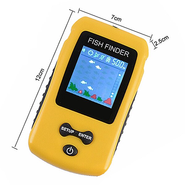 Tragbare Sonar Fisch Finder Mit Farbige Lcd Anzeige Bildschirm Fisch Finder Angeln Locken Echolot Fishfinder