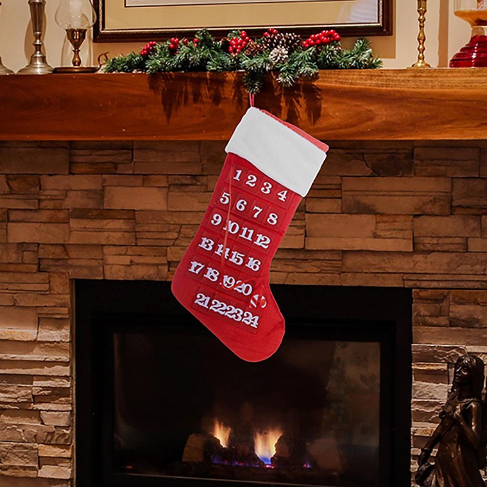 DIY Christmas Stock Advent Calendar Birthday Advent Calendar Fabric Christmas Tree Year Decor calendrier de l'avant #35