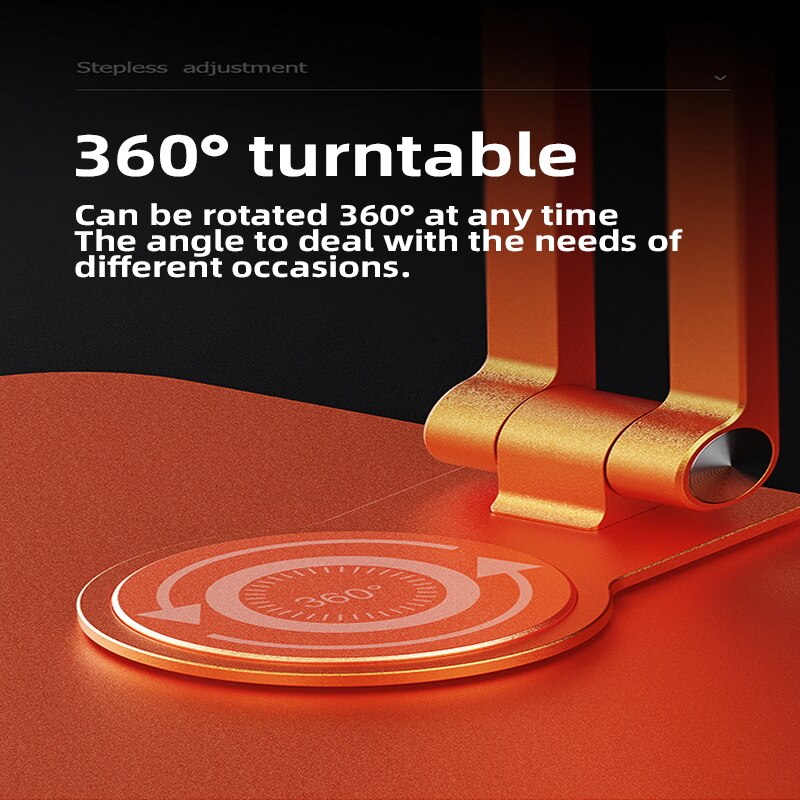 360 Rotary Phone Tablet Stand Foldable Aluminum Alloy For iPad ll Tablet iPhone Hollow Heat Dissipation Dedicated Backet