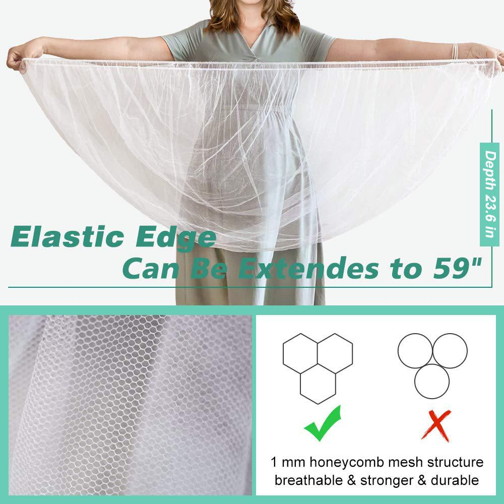 Klamboe Voor Kinderwagen Draagbare Mini Wieg Bug Net Wasbare Fijne Mesh Hoes Met Elastische Rand Voor Kinderwagen Wieg