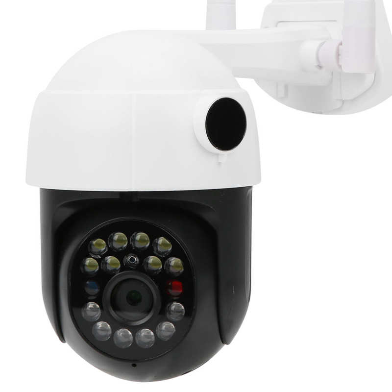 Security Camera WIFI 1080P Dome Camera 1080P Night PTZ 17Lights for Ourdoor Tracking Home Security 110‑220V 2MP Camera