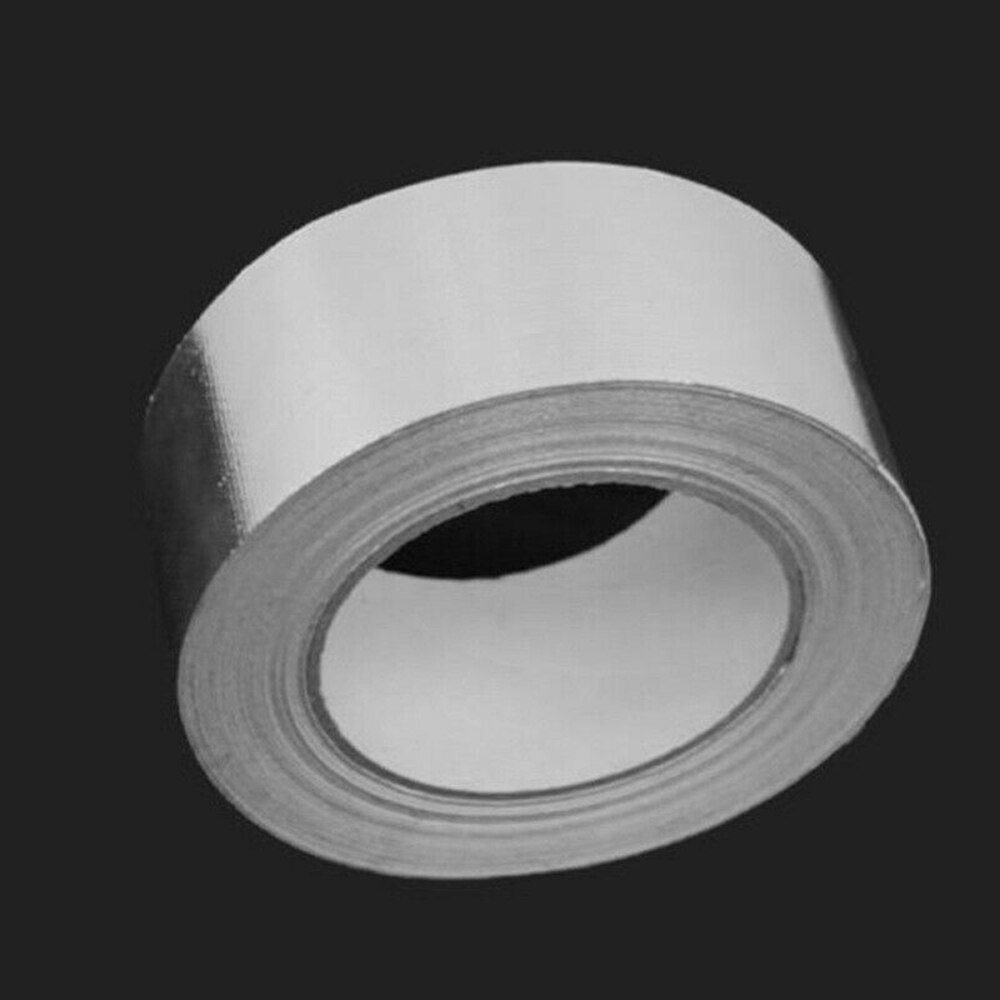 Roll Cool Silver Tape Insulating Heat Wrap Barrier Adhesive Flexible 48mmx25m Tape Insulating Heat Wrap