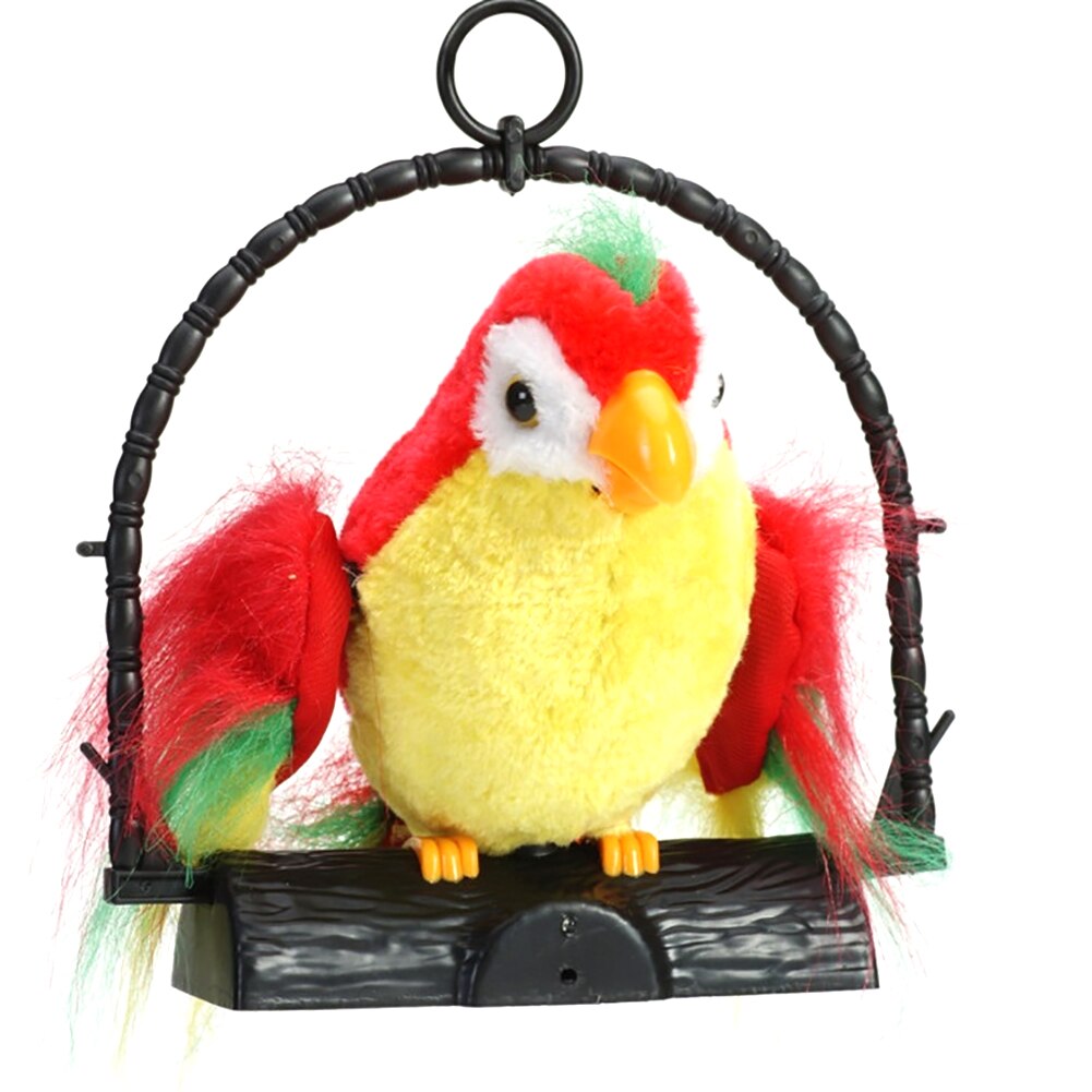 Electric Parrot Sound Recording Imitate Talking Funny Simulation Prank Party Kids Toy Home Decor Repeat Voice Birthday