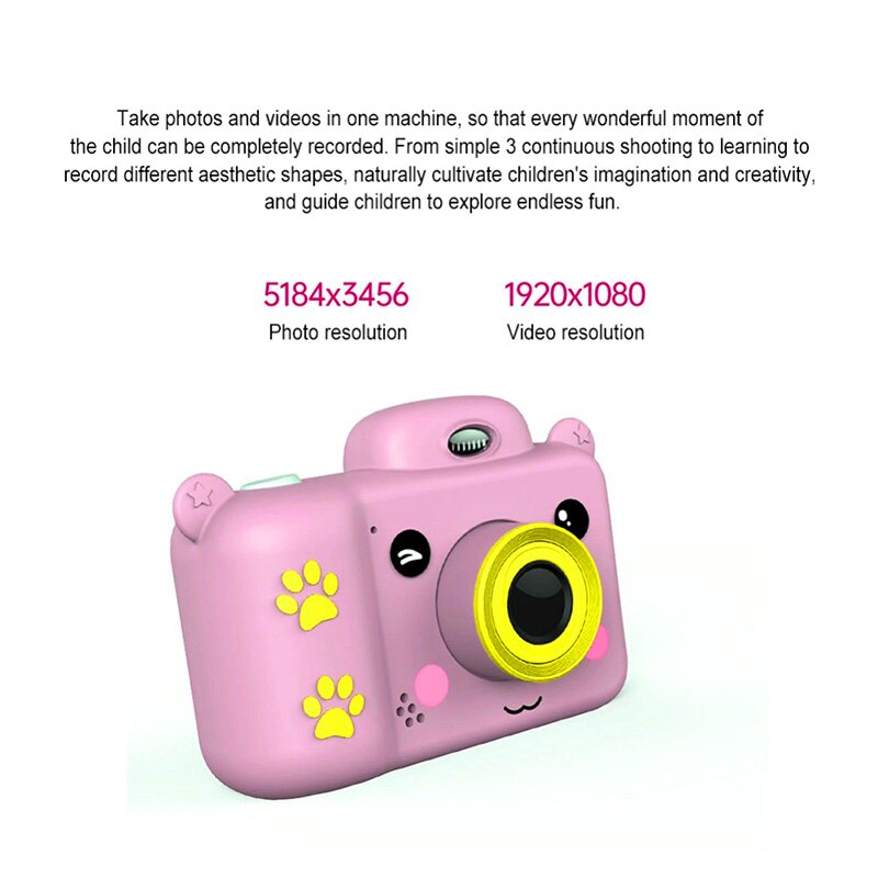 Kids Camera Waterdicht 1080P Camera Video Speelgoed Kids Cartoon Leuke Camera Fotografie Kids