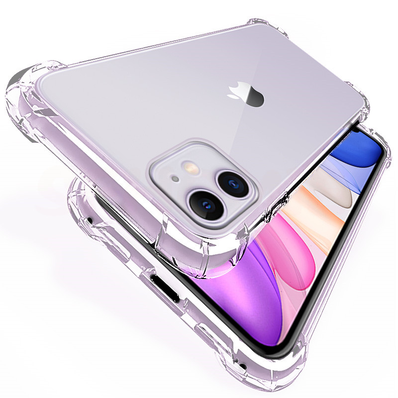 Lujosa carcasa de silicona a prueba de golpes para iPhone 11 Pro X XR XS MAX 6 6s 7 8 Plus, funda protectora transparente