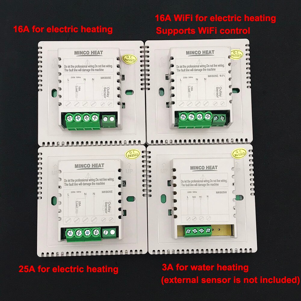 230V 3A 16A 25A Temperature Controller LCD Display Screen Wifi Tuya App Weekly Programmable Room Thermostat