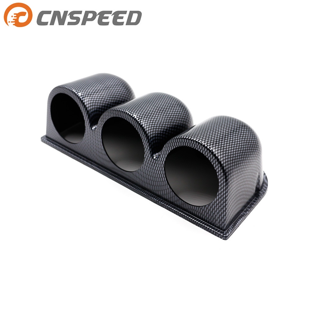 CNSPEED Car meter holder 2"(52mm) Carbon color Triple Dash mount gauge pod /car meter pod/car meter holder YC100212
