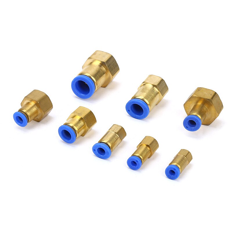4mm 6mm 8mm 10mm 12mm putki  to 1/8 " 1/4 " 3/8 " 1/2 " bsp naaras suora yhden kosketuksen ilma pneumaattinen putkiliitos pikaliitin